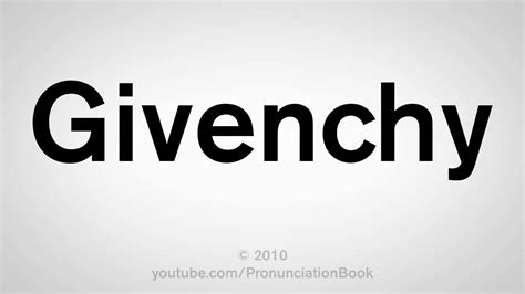 how to pronounce givenchy brand|pronounce Givenchy in french.